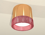Накладной светильник Ambrella Light XS XS8121022 цвет плафона/подвески Золото, Розовый, цвет арматуры Золото-2