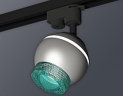 Светильник на штанге Ambrella Light XT XT1103041 цвет плафона/подвески Голубой, Серебро, цвет арматуры Черный-1