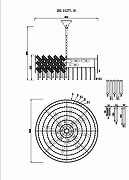 Подвесной светильник Zortes Dia ZRS.01277.18 цвет плафона/подвески Латунь, Прозрачный, цвет арматуры Латунь-4