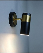 Бра Zortes Tweeny ZRS.1828.20 цвет плафона/подвески Белый, Латунь, Черный, цвет арматуры Черный-4