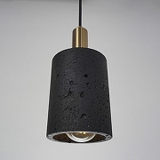 Подвесной светильник Zortes Tufo ZRS.2836.10 цвет плафона/подвески Черный, цвет арматуры Черный-7