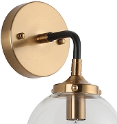 Бра Zortes Lampady ZRS.79901.1 цвет плафона/подвески Прозрачный, цвет арматуры Латунь-2