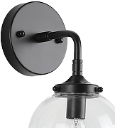 Бра Zortes Lampady ZRS.79903.1 цвет плафона/подвески Прозрачный, цвет арматуры Черный-3