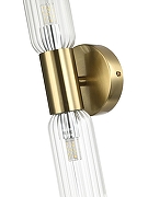 Бра Zortes Briny ZRS.90609.02 цвет плафона/подвески Прозрачный, цвет арматуры Латунь-5