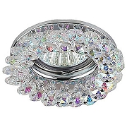 Встраиваемый светильник Эра DK16 Б0005210 цвет плафона/подвески Прозрачный, цвет арматуры Хром