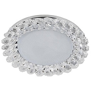 Встраиваемый светильник Эра DK84 Б0020573 цвет плафона/подвески Прозрачный, цвет арматуры Хром