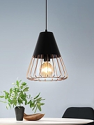 Подвесной светильник Rivoli Kasimira Б0047529 цвет плафона/подвески Золото, Черный, цвет арматуры Черный-7