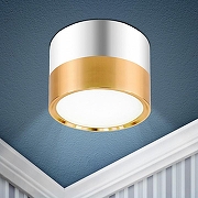 Накладной светильник Эра OL7 GX53 GD/CH Б0048532 цвет плафона/подвески Золото, Хром, цвет арматуры Хром-2