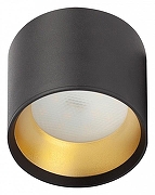 Накладной светильник Эра OL8 GX53 BK/GD Б0048539 цвет плафона/подвески Золото, Черный, цвет арматуры Черный
