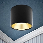 Накладной светильник Эра OL8 GX53 BK/GD Б0048539 цвет плафона/подвески Золото, Черный, цвет арматуры Черный-3