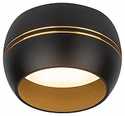 Накладной светильник Эра OL13 GX53 BK/GD Б0049036 цвет плафона/подвески Золото, Черный, цвет арматуры Черный-1