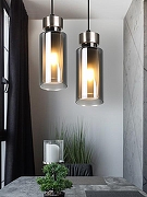 Подвесной светильник Rivoli Klara Б0050849 цвет плафона/подвески Белый, Дымчатый, цвет арматуры Жемчужный, Черный, Никель-4