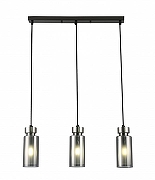 Подвесной светильник Rivoli Klara Б0050850 цвет плафона/подвески Белый, Дымчатый, цвет арматуры Жемчужный, Черный, Никель-1