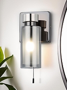 Бра Rivoli Klara Б0050851 цвет плафона/подвески Белый, Дымчатый, цвет арматуры Жемчужный, Черный, Никель-3