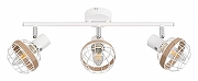 Спот Rivoli Anselma Б0051976 цвет плафона/подвески Белый, Коричневый, цвет арматуры Белый, Хром