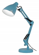 Настольная лампа офисная Эра N-123 Б0052755 цвет плафона/подвески Голубой, цвет арматуры Голубой