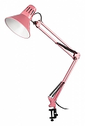 Настольная лампа офисная Эра N-121 Б0052761 цвет плафона/подвески Розовый, цвет арматуры Розовый