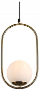 Подвесной светильник Rivoli Lola Б0052867 цвет плафона/подвески Белый, цвет арматуры Латунь
