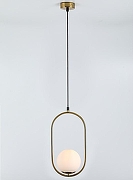 Подвесной светильник Rivoli Lola Б0052867 цвет плафона/подвески Белый, цвет арматуры Латунь-2