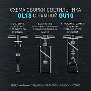 Накладной светильник Эра OL18 BK Б0054385 цвет плафона/подвески Черный, цвет арматуры Черный-4