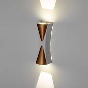 Накладной светильник Эра WL43 WH+GD Б0054423 цвет плафона/подвески Золото, цвет арматуры Белый-1