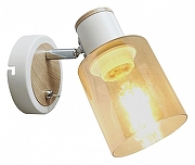 Бра Rivoli Jamilly Б0054660 цвет плафона/подвески Тонированный, цвет арматуры Белый, Коричневый-1