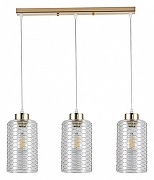 Подвесной светильник Rivoli Malice Б0054878 цвет плафона/подвески Прозрачный, цвет арматуры Золото