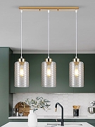 Подвесной светильник Rivoli Malice Б0054878 цвет плафона/подвески Прозрачный, цвет арматуры Золото-3