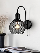 Бра Rivoli Rebeca Б0055034 цвет плафона/подвески Черный, цвет арматуры Черный-2