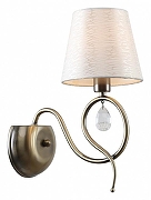 Бра Rivoli Beatrix Б0055473 цвет плафона/подвески Бежевый, Прозрачный, цвет арматуры Бронза, Черный