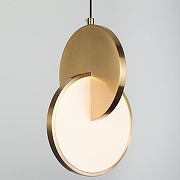 Подвесной светильник Rivoli Natalie Б0061958 цвет плафона/подвески Белый, Медь, цвет арматуры Черный