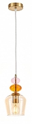 Подвесной светильник Rivoli Corina Б0066461 цвет плафона/подвески Янтарный, цвет арматуры Медь-2