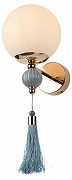 Бра Rivoli Cosmina Б0066504 цвет плафона/подвески Белый, Голубой, цвет арматуры Золото-1