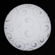 Накладной светильник Sneha Морокко мат (300) НПБ 01-2х60-001 цвет плафона/подвески Белый, цвет арматуры Белый, Хром