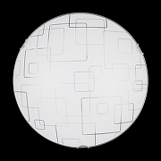 Накладной светильник Sneha Оазис мат (300) НПБ 01-2х60-001 цвет плафона/подвески Белый, цвет арматуры Белый, Хром