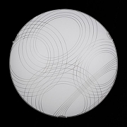 Накладной светильник Sneha Паутинка мат (300) НПБ 01-2х60-001 цвет плафона/подвески Белый, цвет арматуры Белый, Хром