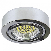 Встраиваемый светильник Lightstar Mobiled LED 003134 цвет плафона/подвески Прозрачный, Хром, цвет арматуры Хром