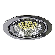 Встраиваемый светильник Lightstar Mobiled LED 003134 цвет плафона/подвески Прозрачный, Хром, цвет арматуры Хром-1