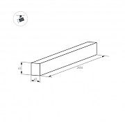 Трек накладной Arlight MAG-45 028068(1) цвет арматуры Белый-3