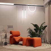Подвесной светильник Arlight FLEX 034048 цвет плафона/подвески Белый, цвет арматуры Черный-4