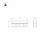 Накладной светильник Arlight MAG-ORIENT 035582 цвет плафона/подвески Черный, цвет арматуры Черный-5