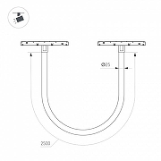 Подвесной светильник Arlight MAG-ORIENT 044330 цвет плафона/подвески Белый, цвет арматуры Черный-3