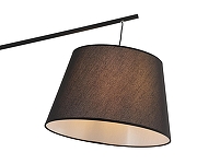 Торшер Kink Light Инвар 08448-F,19 цвет плафона/подвески Черный, цвет арматуры Черный-1