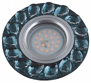 Встраиваемый светильник Fametto DLS-P107 10635 цвет плафона/подвески Дымчатый, Серый, Прозрачный, цвет арматуры Серый