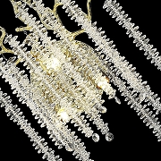 Бра Velante 185 185-301-03 цвет плафона/подвески Прозрачный, цвет арматуры Золото-1