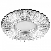 Встраиваемый светильник Feron 28843 цвет Прозрачный, Хром