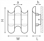 Накладной светильник Lightstar Bosso 341333 цвет плафона/подвески Золото, цвет арматуры Золото-3