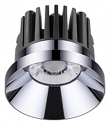 Встраиваемый светильник Novotech Metis 357589 цвет Хром, Черный