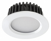 Встраиваемый светильник Novotech Drum 357600 цвет плафона/подвески Белый, цвет арматуры Белый, Черный