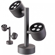 Ландшафтный светильник Novotech Galeat1 358117 цвет плафона/подвески Прозрачный, Серый, цвет арматуры Серый